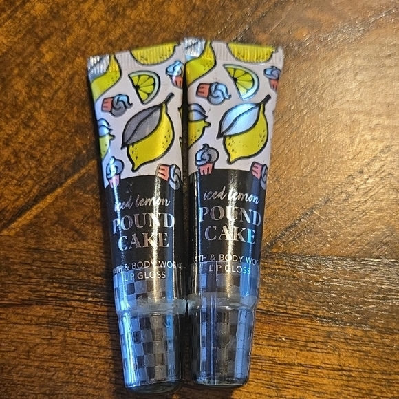 Bath & Body Works Other - Bath & Body Works Iced Lemon Pound Cake Lip Gloss - Yellow, Black, Pink, Blue